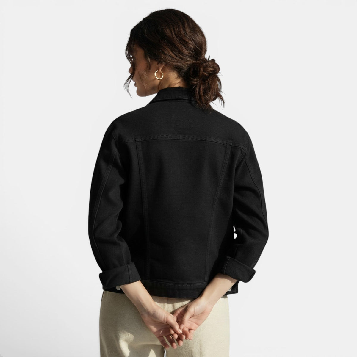 Women's Fitted Elegant Spring Denim Jacket