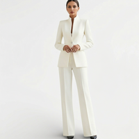 Women's Fitted One-Button Pant Suit Set