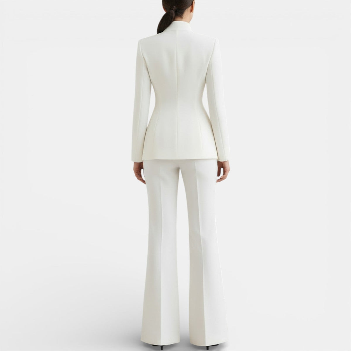 Women's Fitted One-Button Pant Suit Set