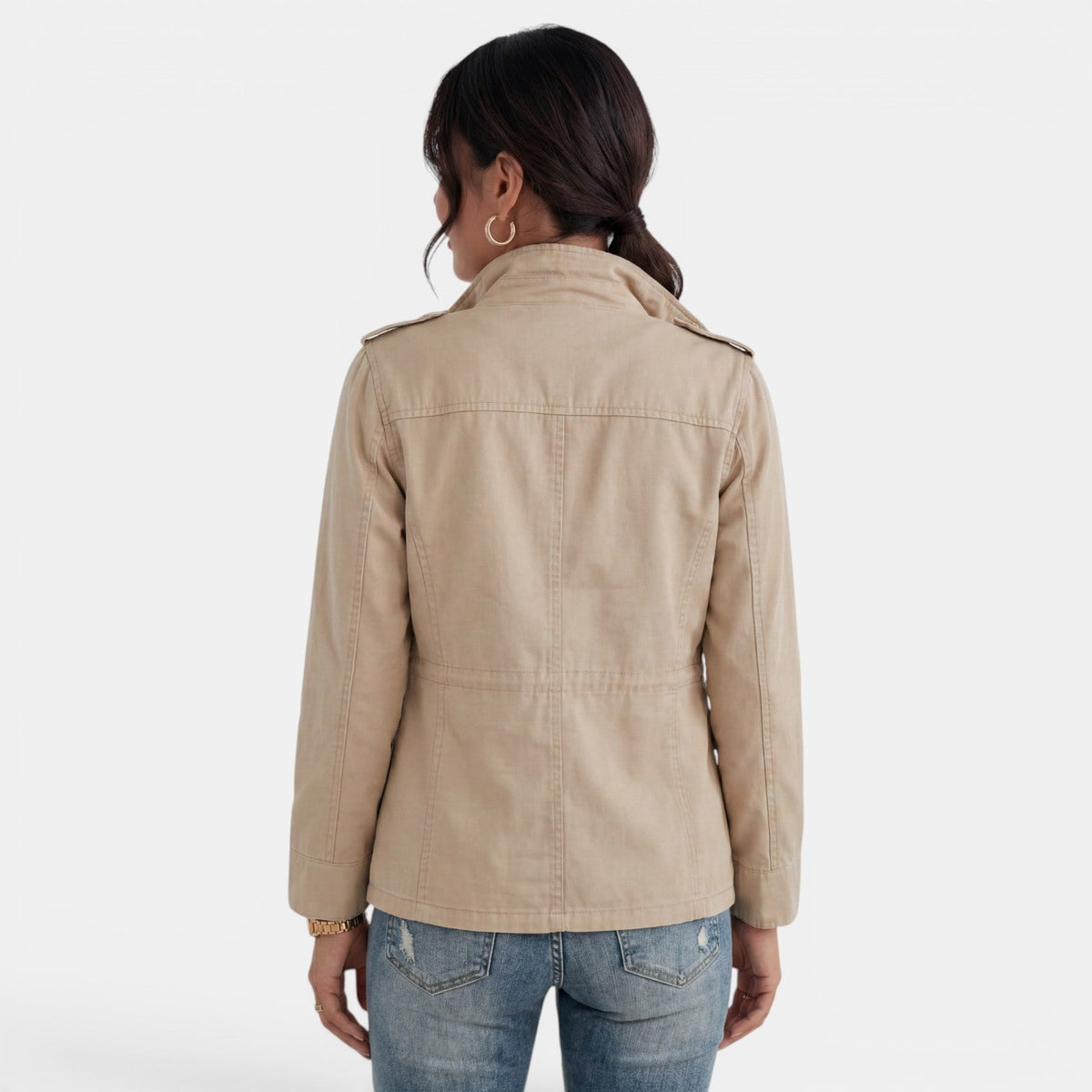 Women's Lightweight Casual Zipper Mid-Season Jacket