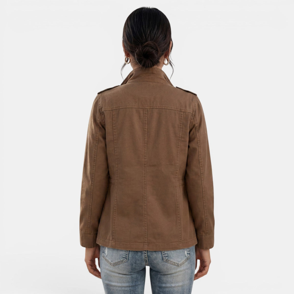 Women's Lightweight Casual Zipper Mid-Season Jacket