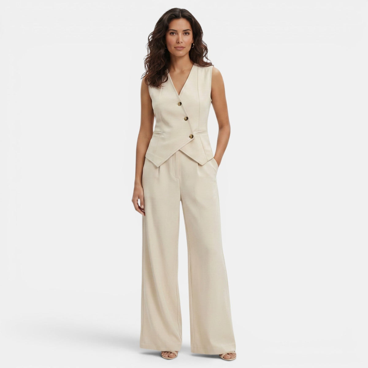 Women's Modern Chic Elegant Vest and Pants Set