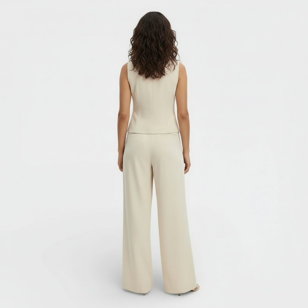 Women's Modern Chic Elegant Vest and Pants Set