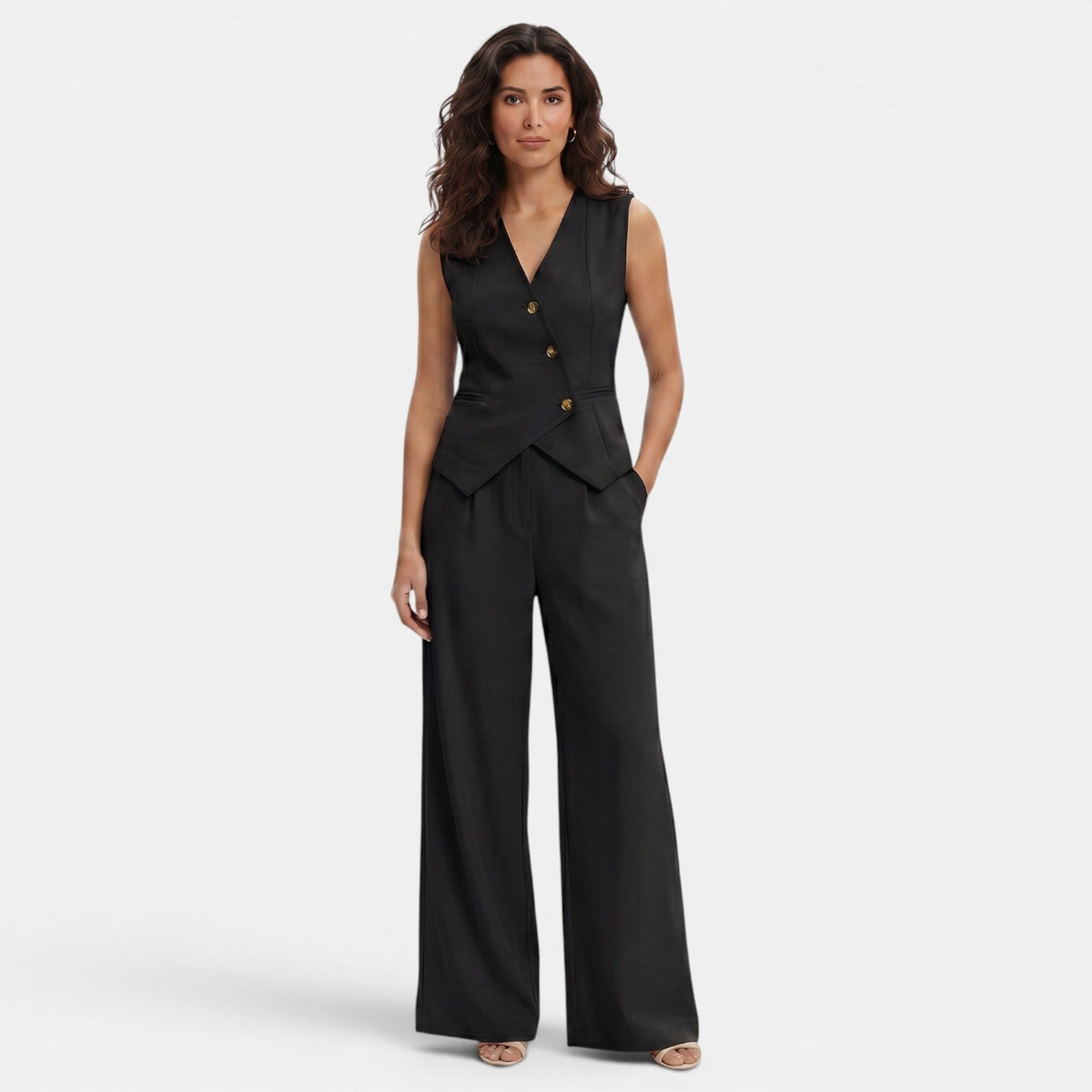 Women's Modern Chic Elegant Vest and Pants Set