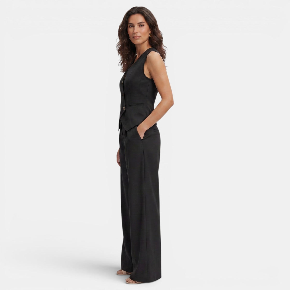 Women's Modern Chic Elegant Vest and Pants Set
