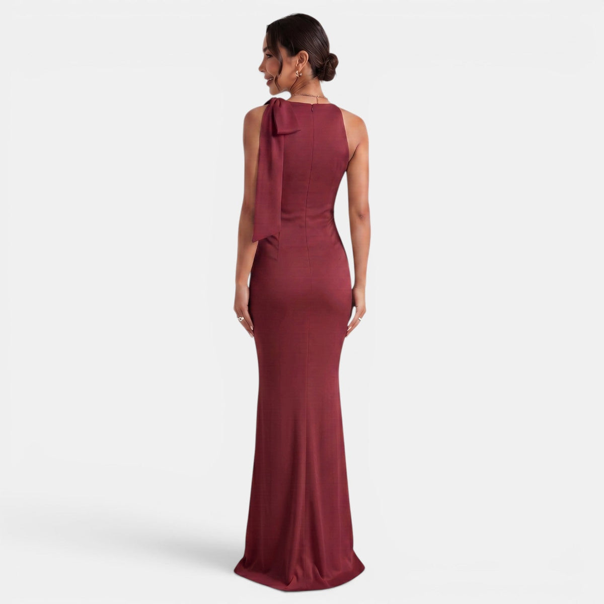 Women's One-Shoulder Slim Fit Maxi Dress