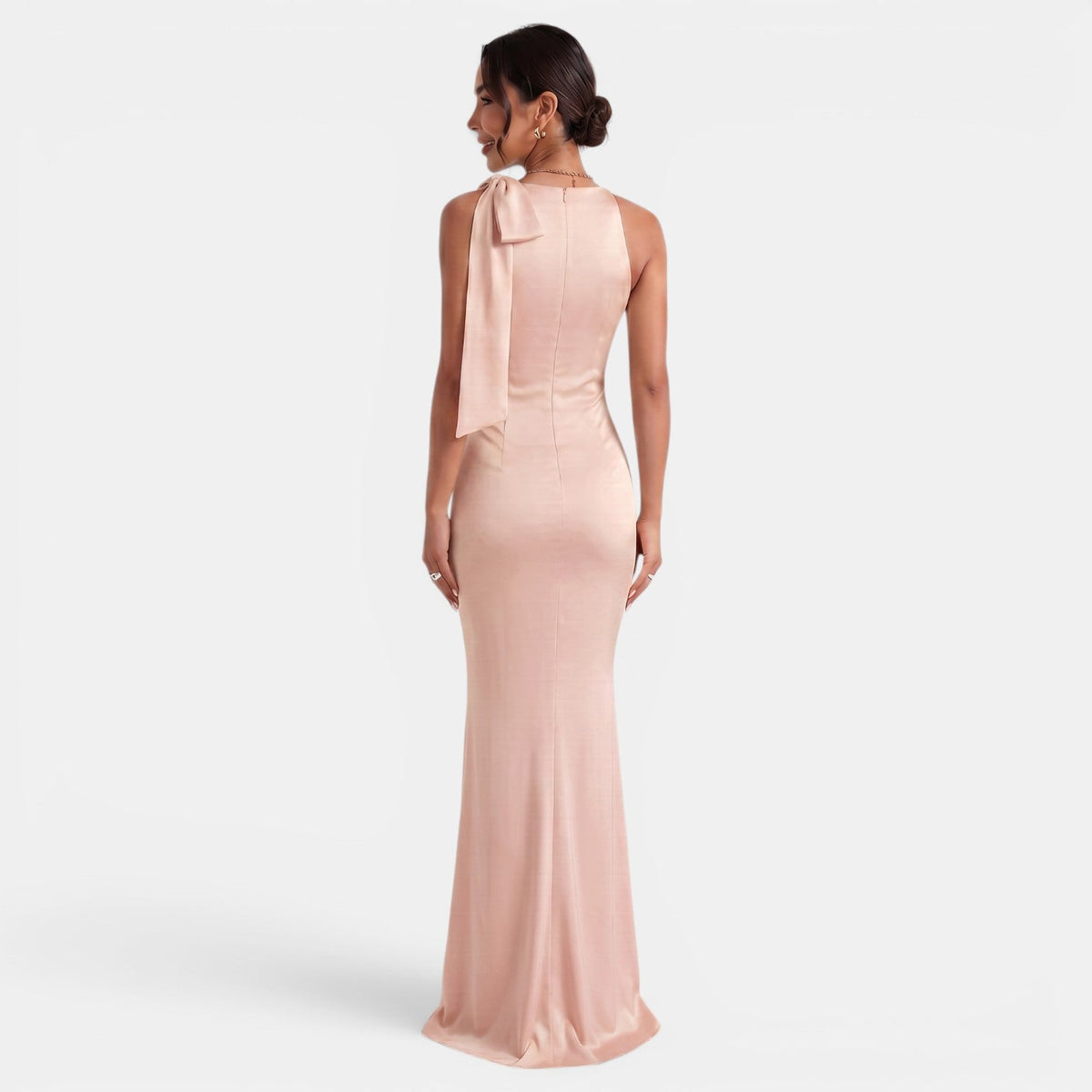 Women's One-Shoulder Slim Fit Maxi Dress
