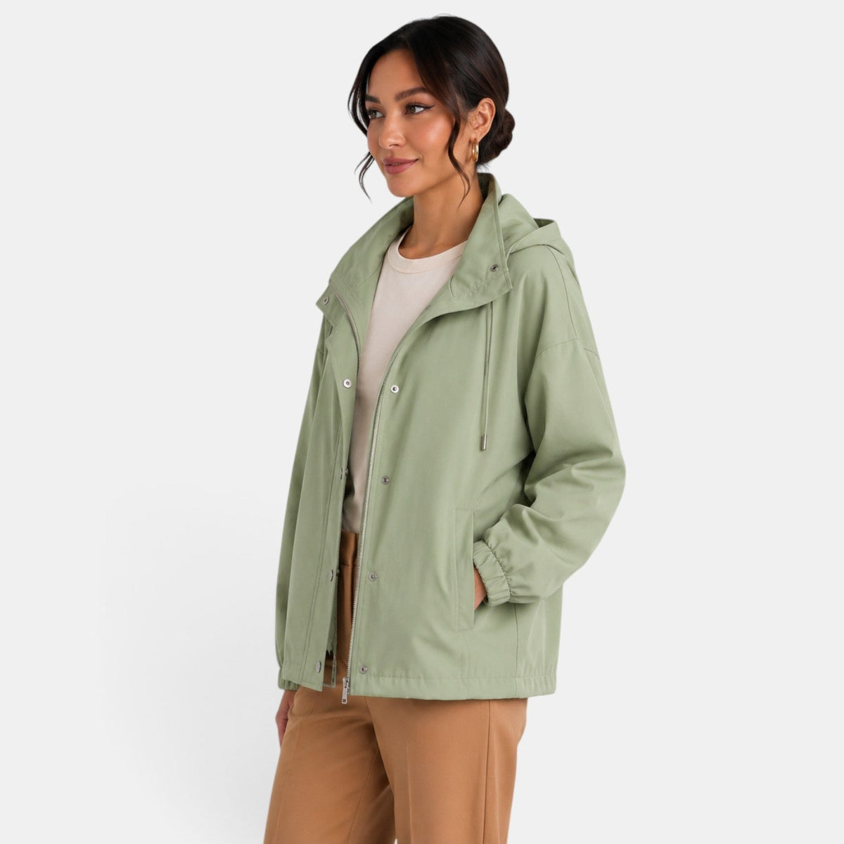 Women's Oversized Lightweight Hooded Urban Jacket
