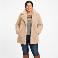 Women's Oversized Wide Lapel Teddy Bear Coat