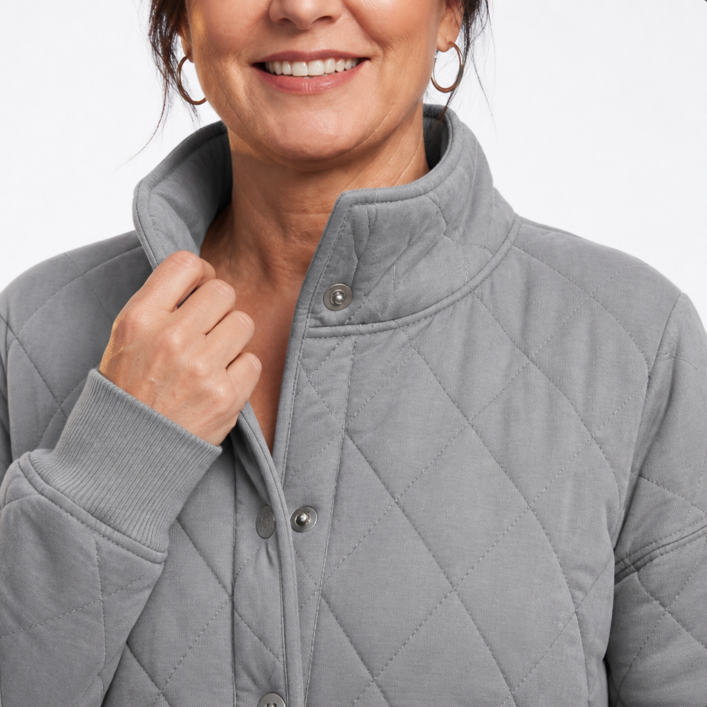 Women's Lightweight Diamond Quilted Liner Jacket - Gray